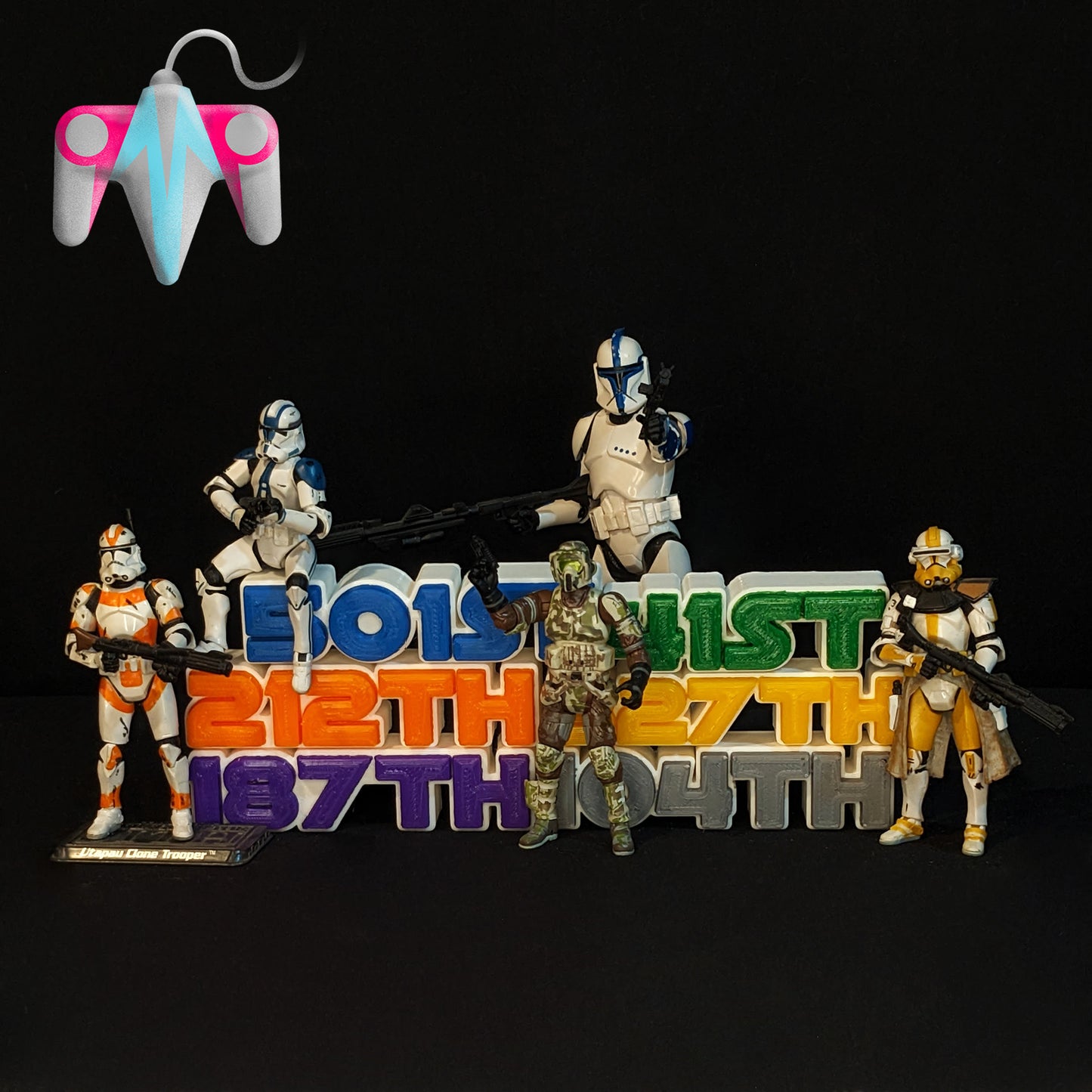 3D Printed Clone Units Plaque Wall/Shelf Decor