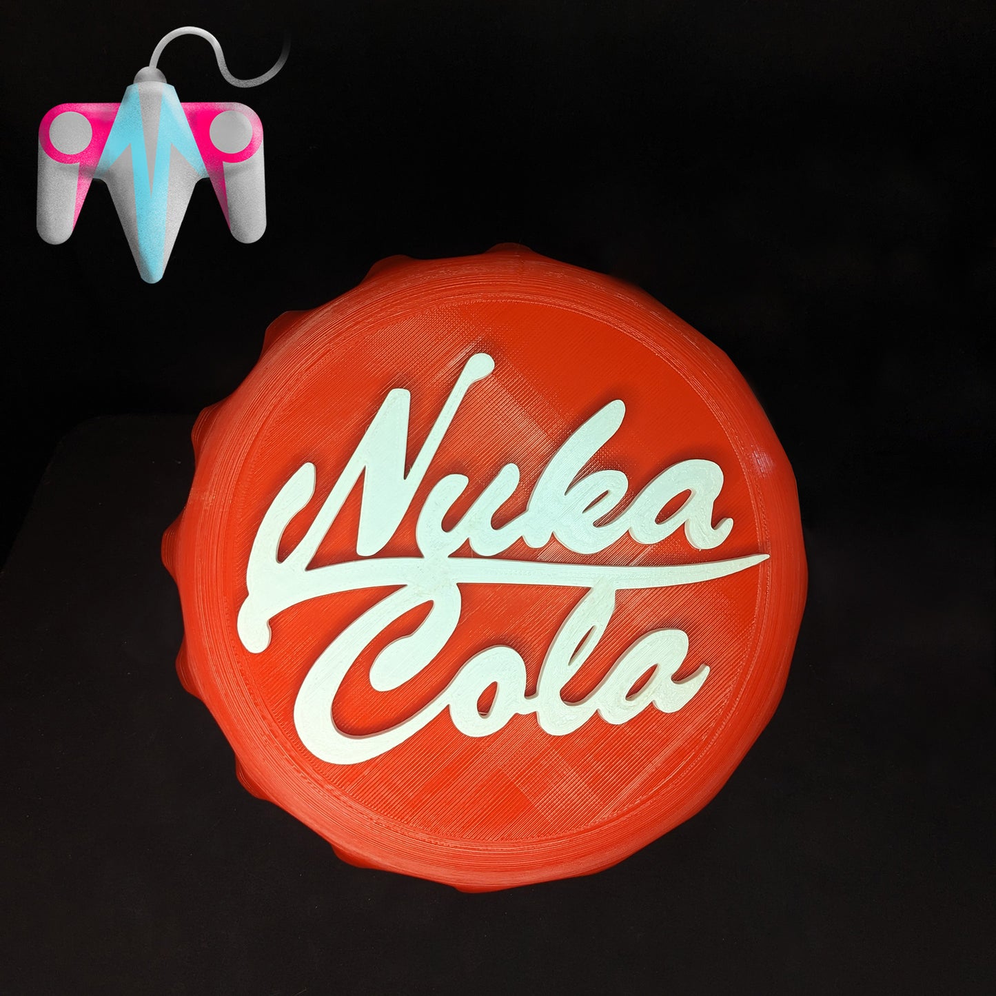 3D Printed Nuka Cola Bottle Cap Wall/Shelf Decor (FREE SHIPPING)