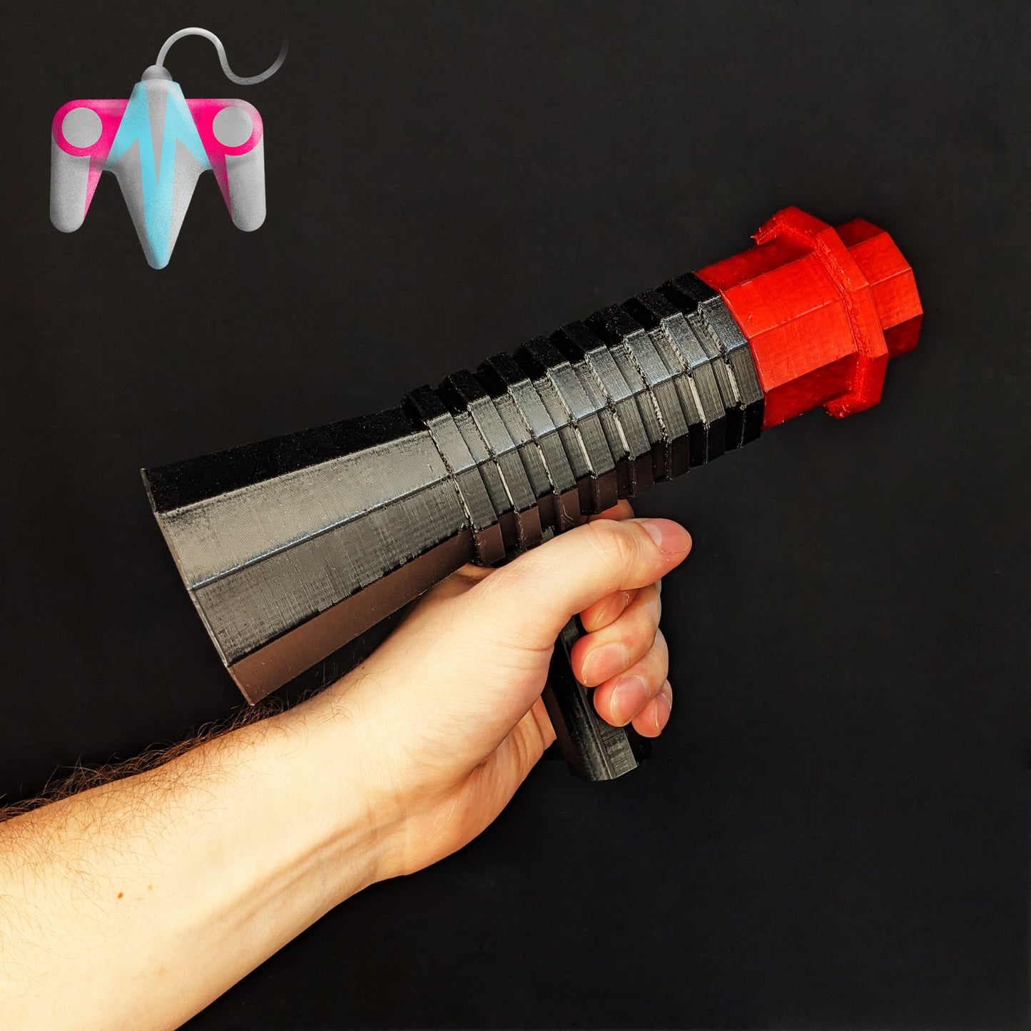 3D Printed Low Poly Megaphone Blaster
