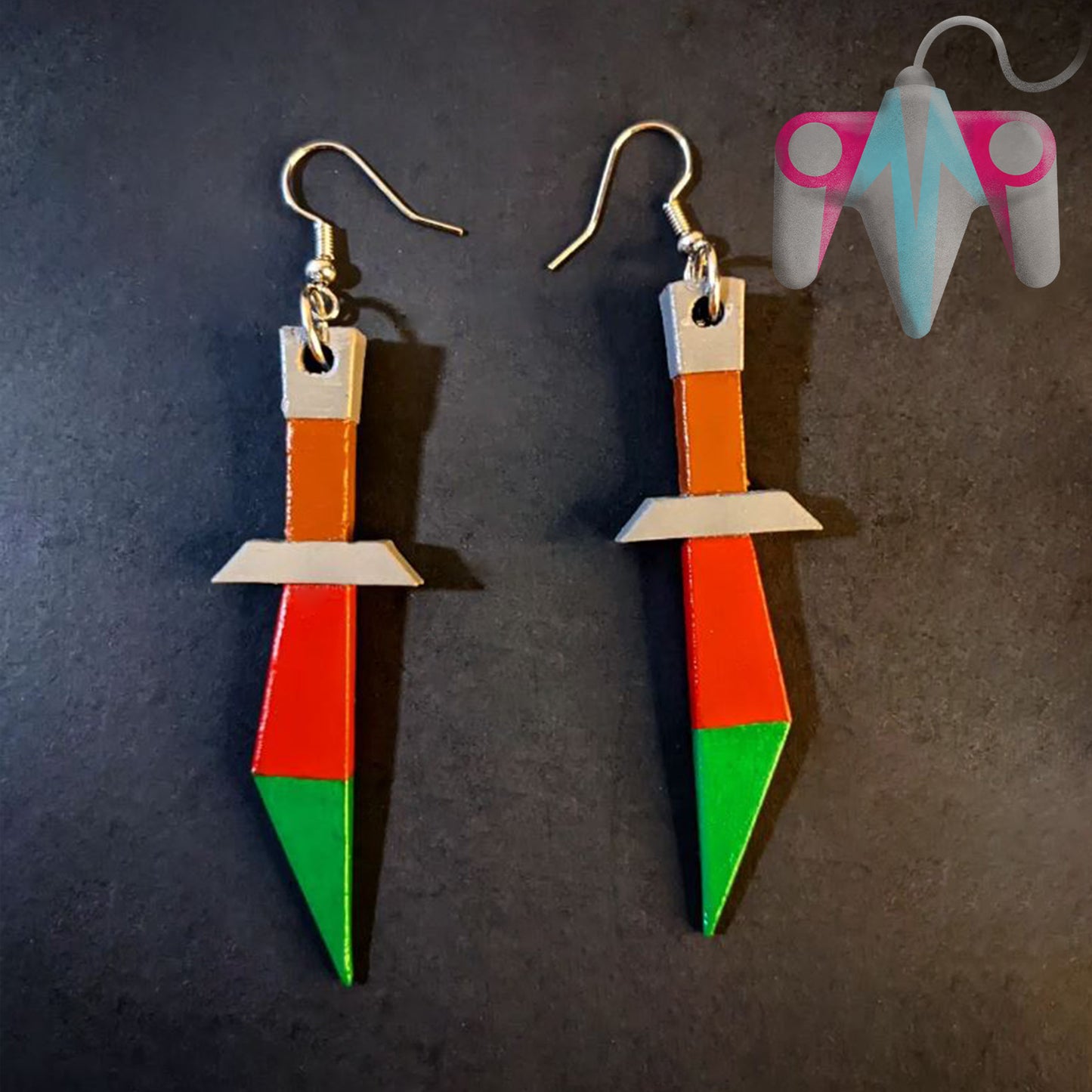 OSRS Dragon Dagger -Keychain/Earring (3D File)