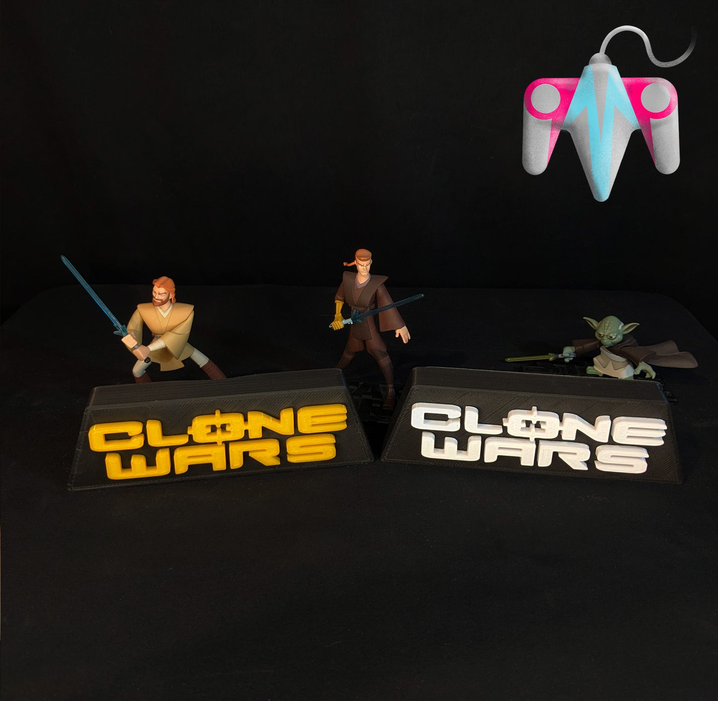 3D Printed SW Clone Wars Plaque Wall/Shelf Decor (FREE SHIPPING)