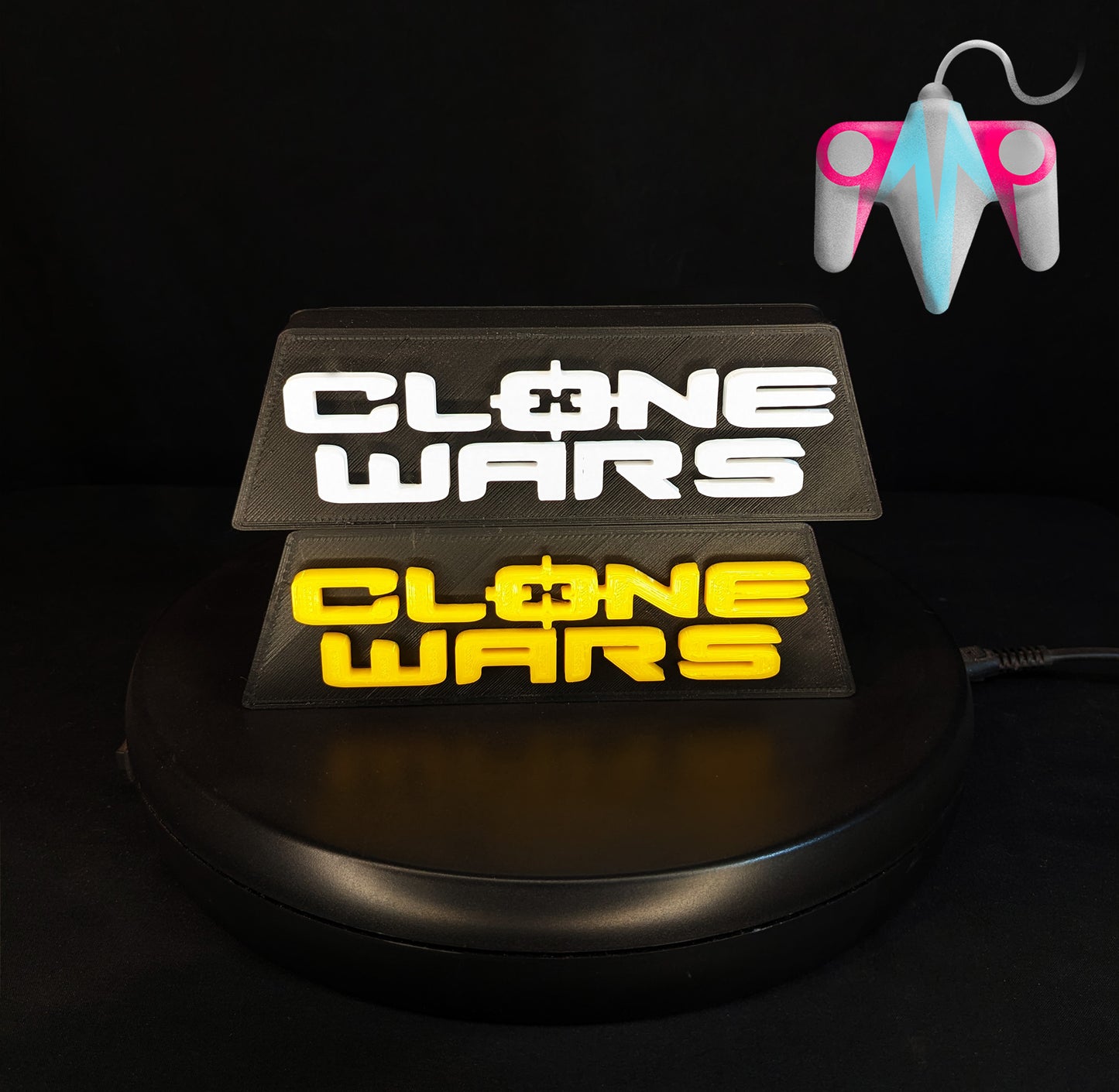 3D Printed SW Clone Wars Plaque Wall/Shelf Decor (FREE SHIPPING)