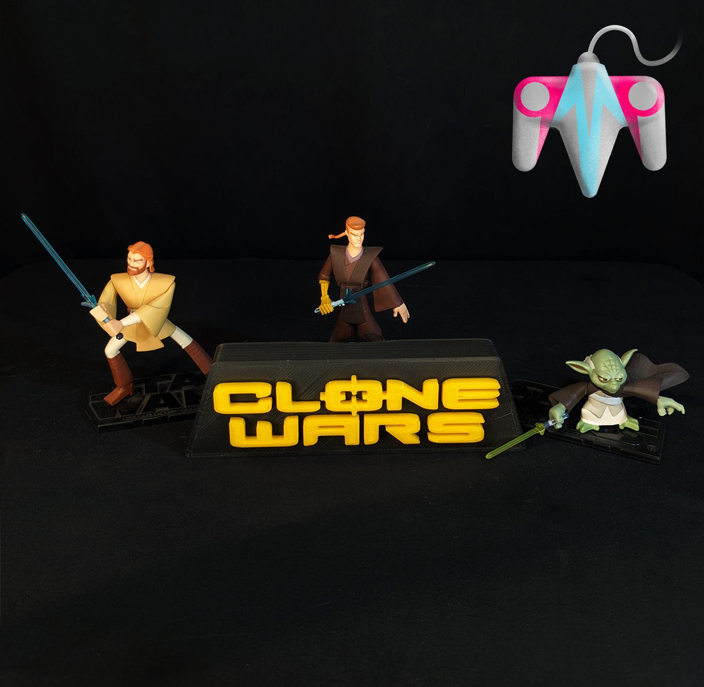3D Printed SW Clone Wars Plaque Wall/Shelf Decor (FREE SHIPPING)
