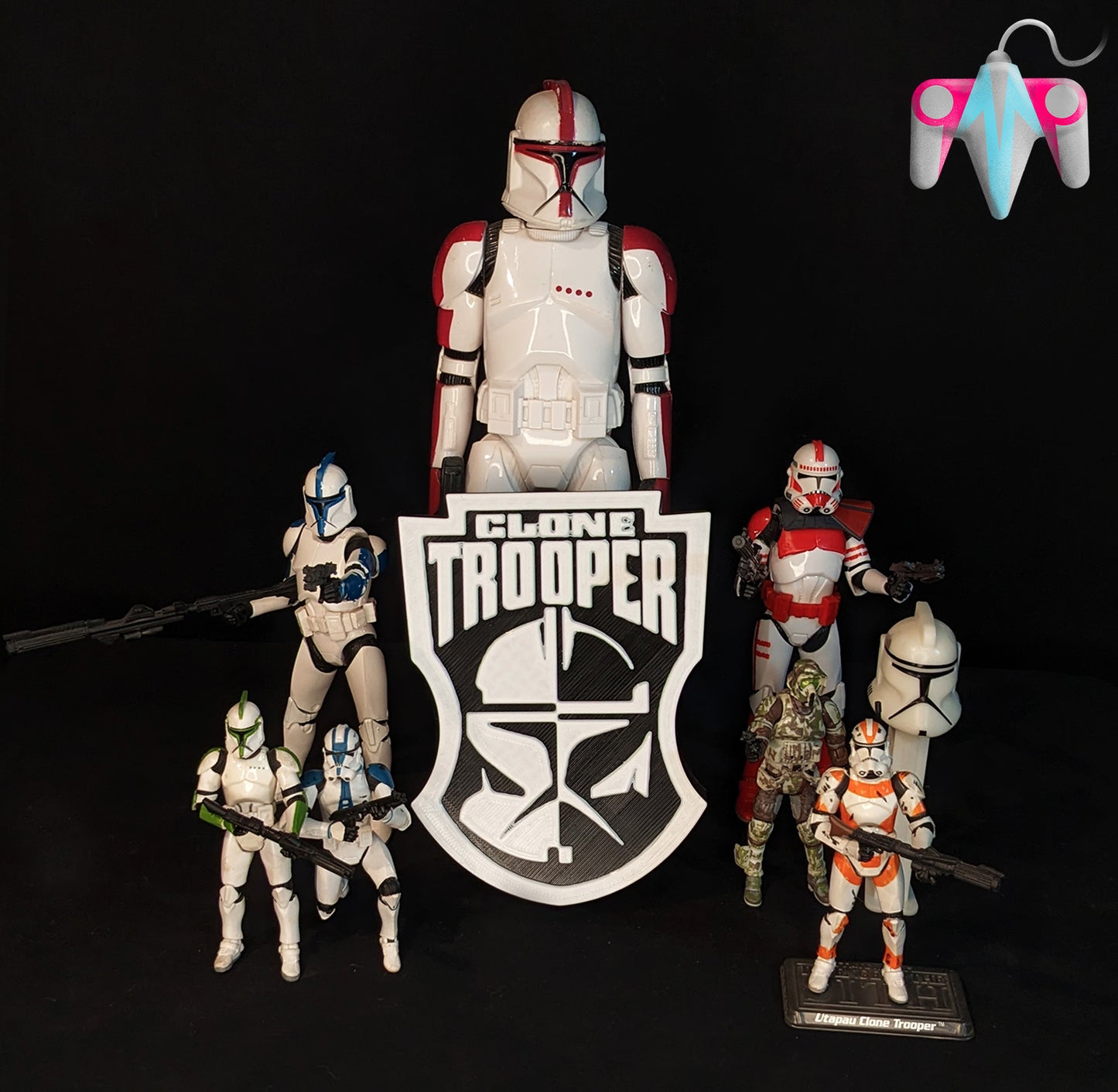 3D Printed SW Clone Plaque Wall/Shelf Decor (FREE SHIPPING)