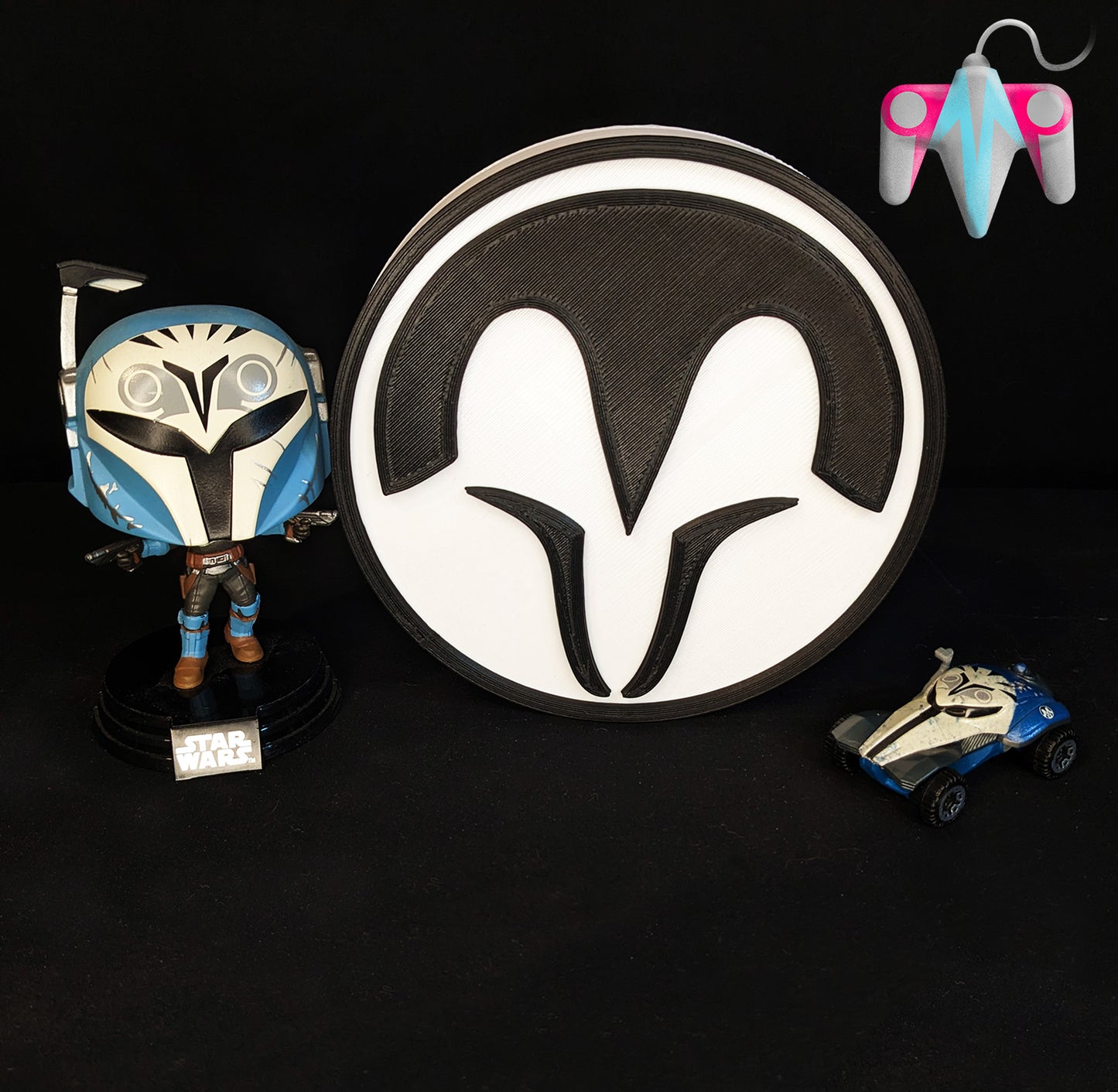 3D Printed SW Night Owl Plaque Wall/Shelf Decor (FREE SHIPPING)