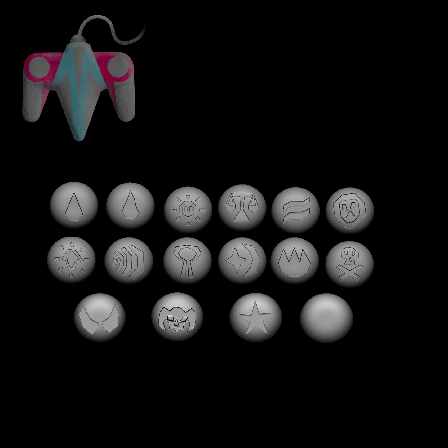 OSRS Runes (3D File)
