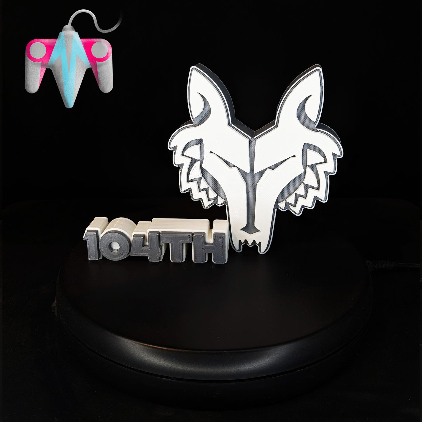 3D Printed Wolffe Plaque Wall/Shelf Decor (FREE SHIPPING)