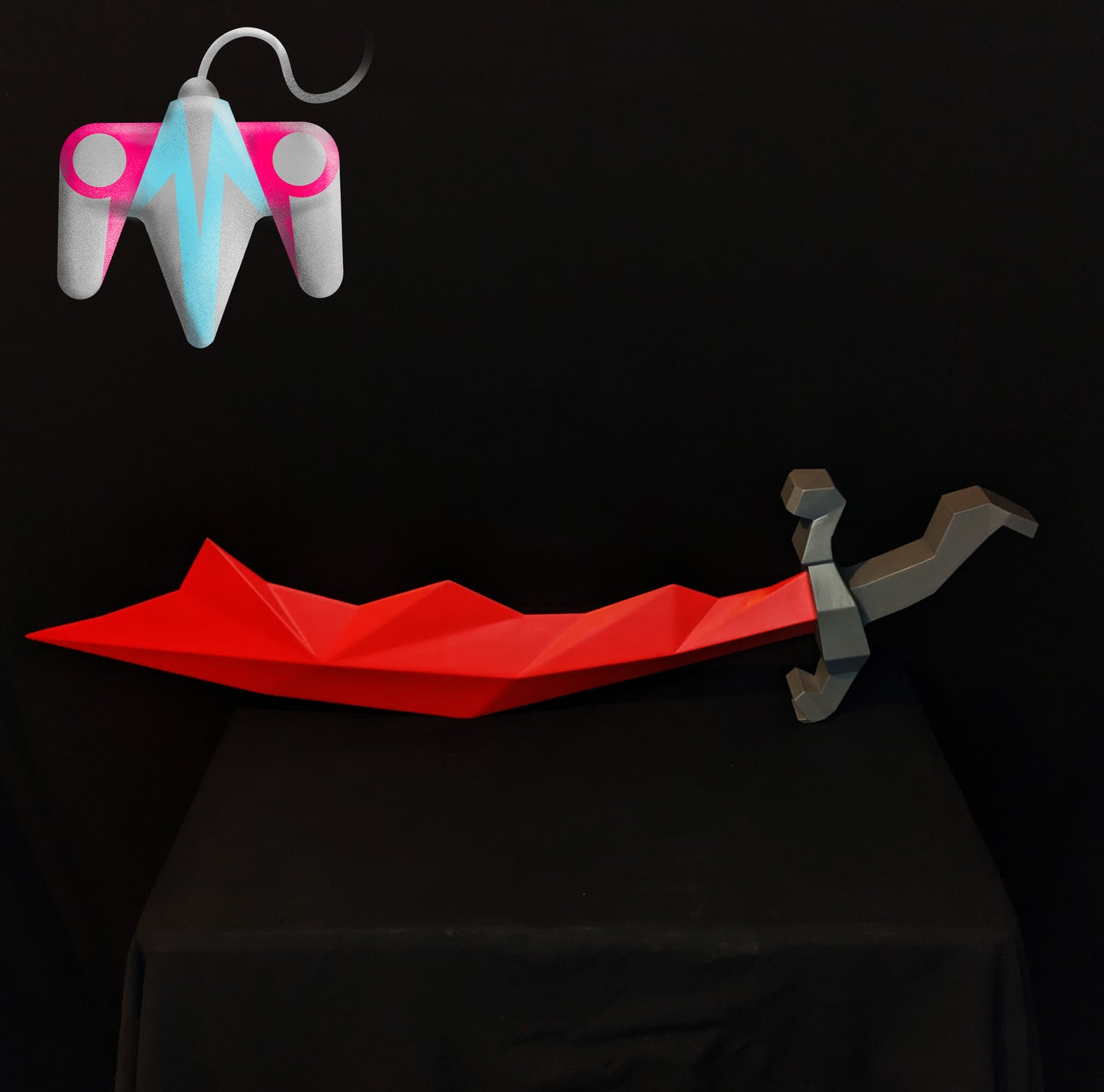 3D Printed Dragon Scimitar