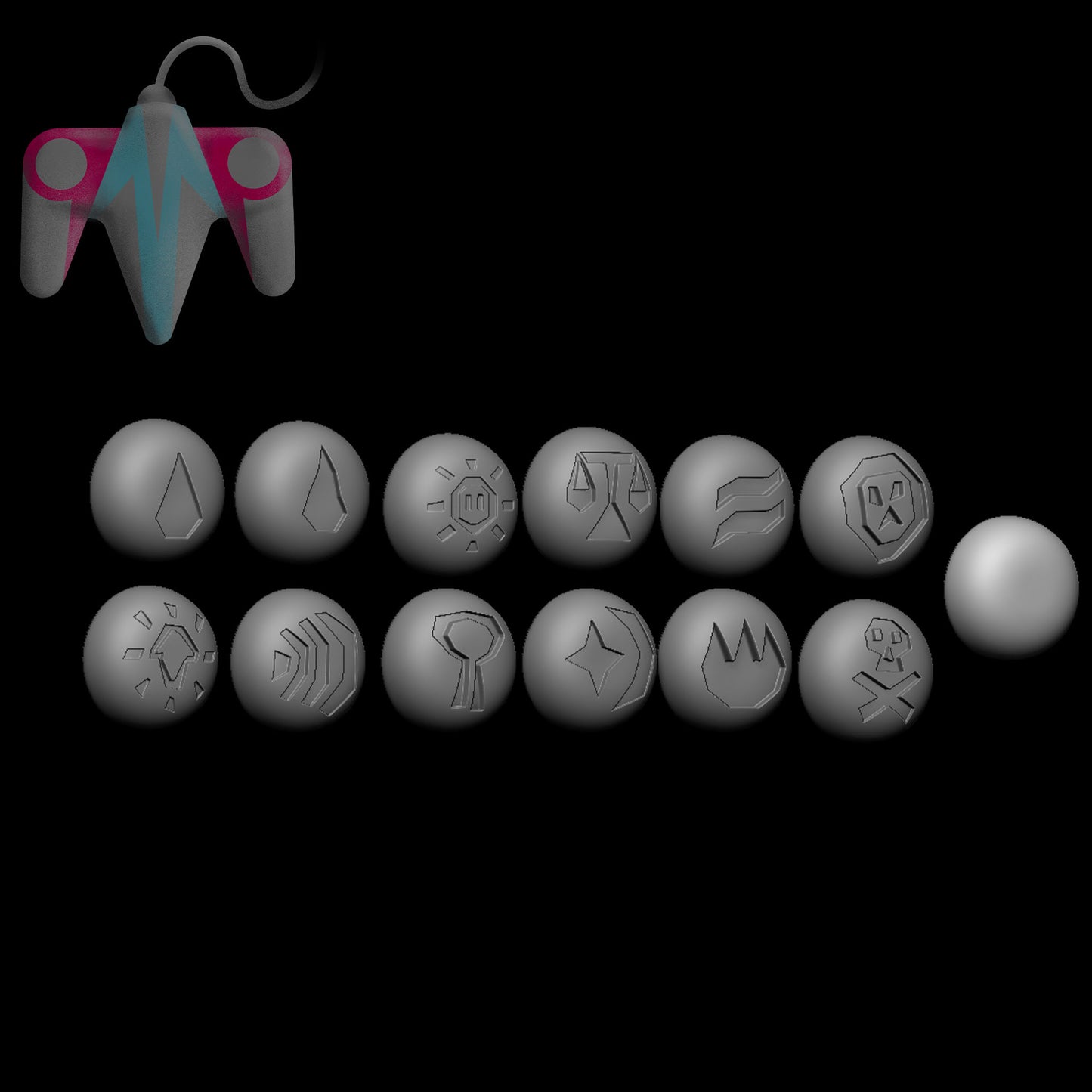 OSRS Runes (3D File)