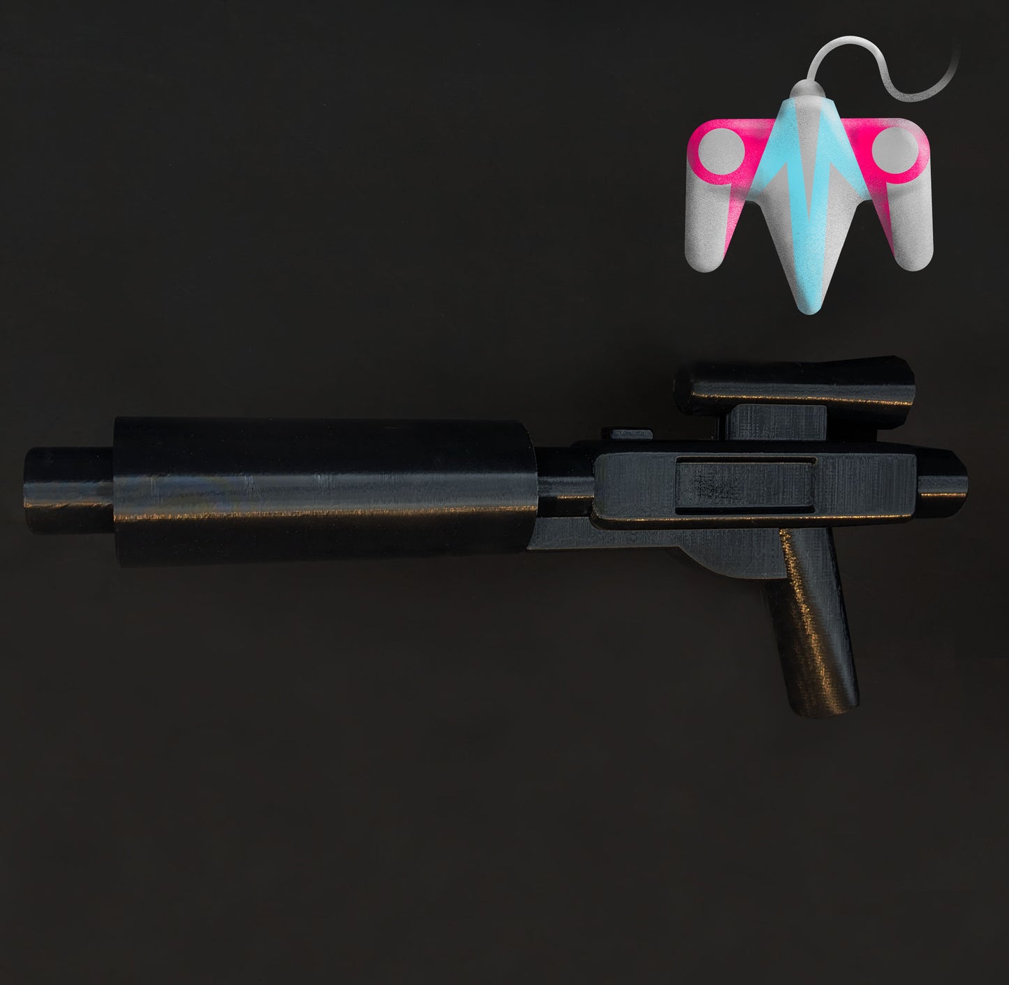3D Printed Life Size Short Blaster with Barrel