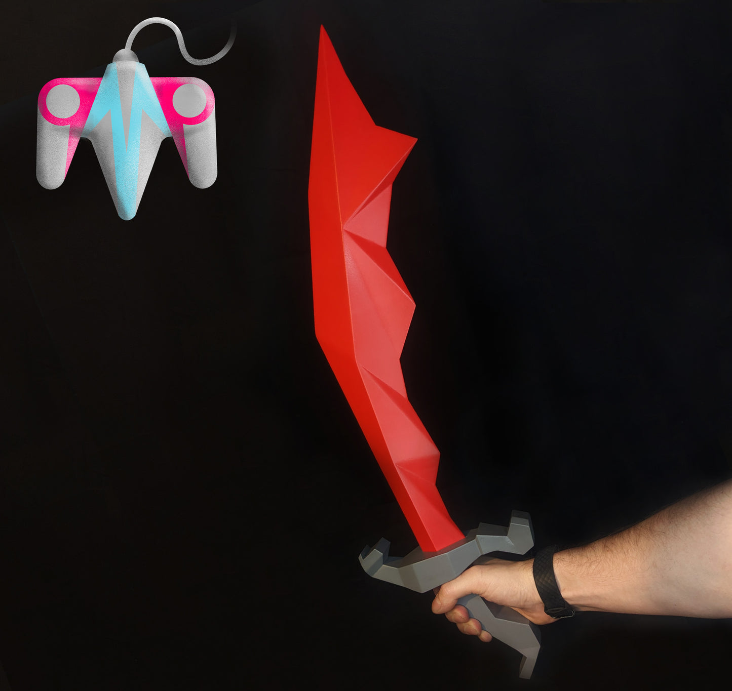 3D Printed Dragon Scimitar