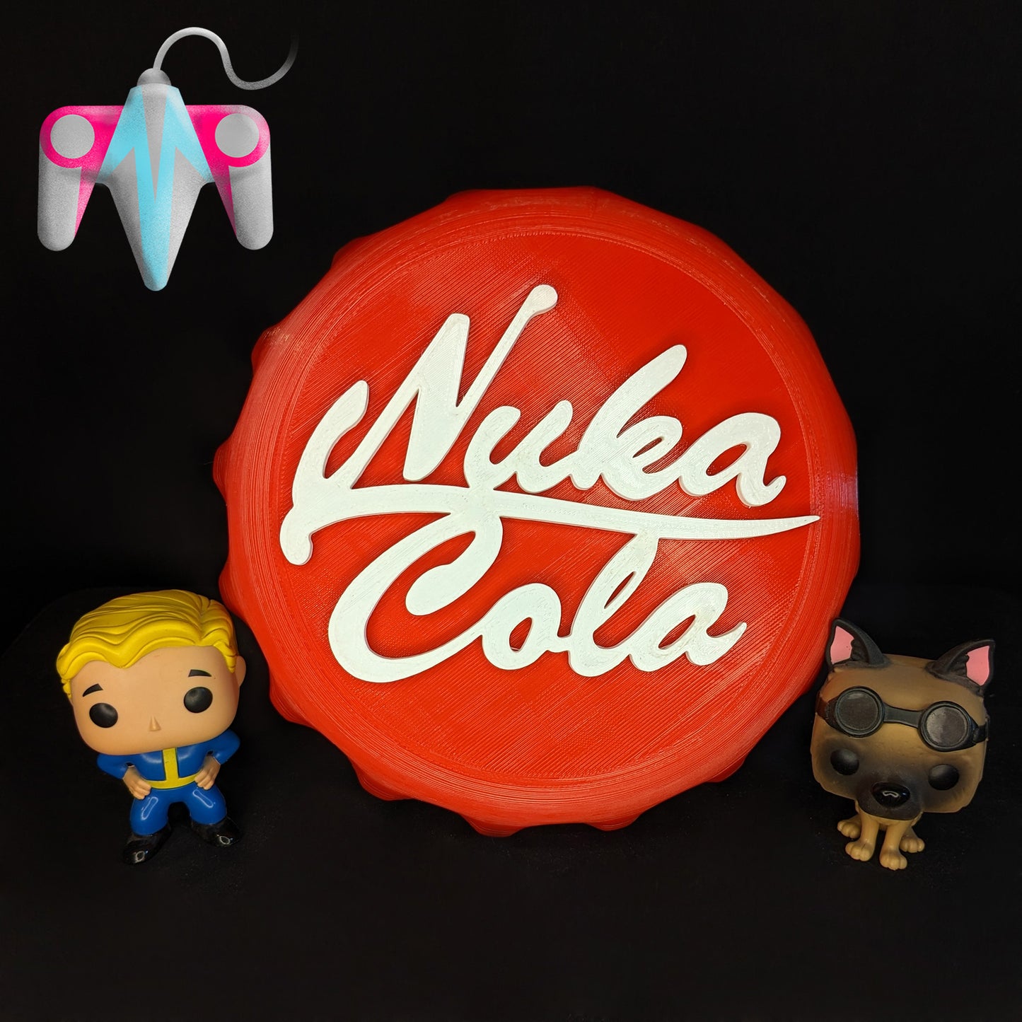 3D Printed Nuka Cola Bottle Cap Wall/Shelf Decor (FREE SHIPPING)