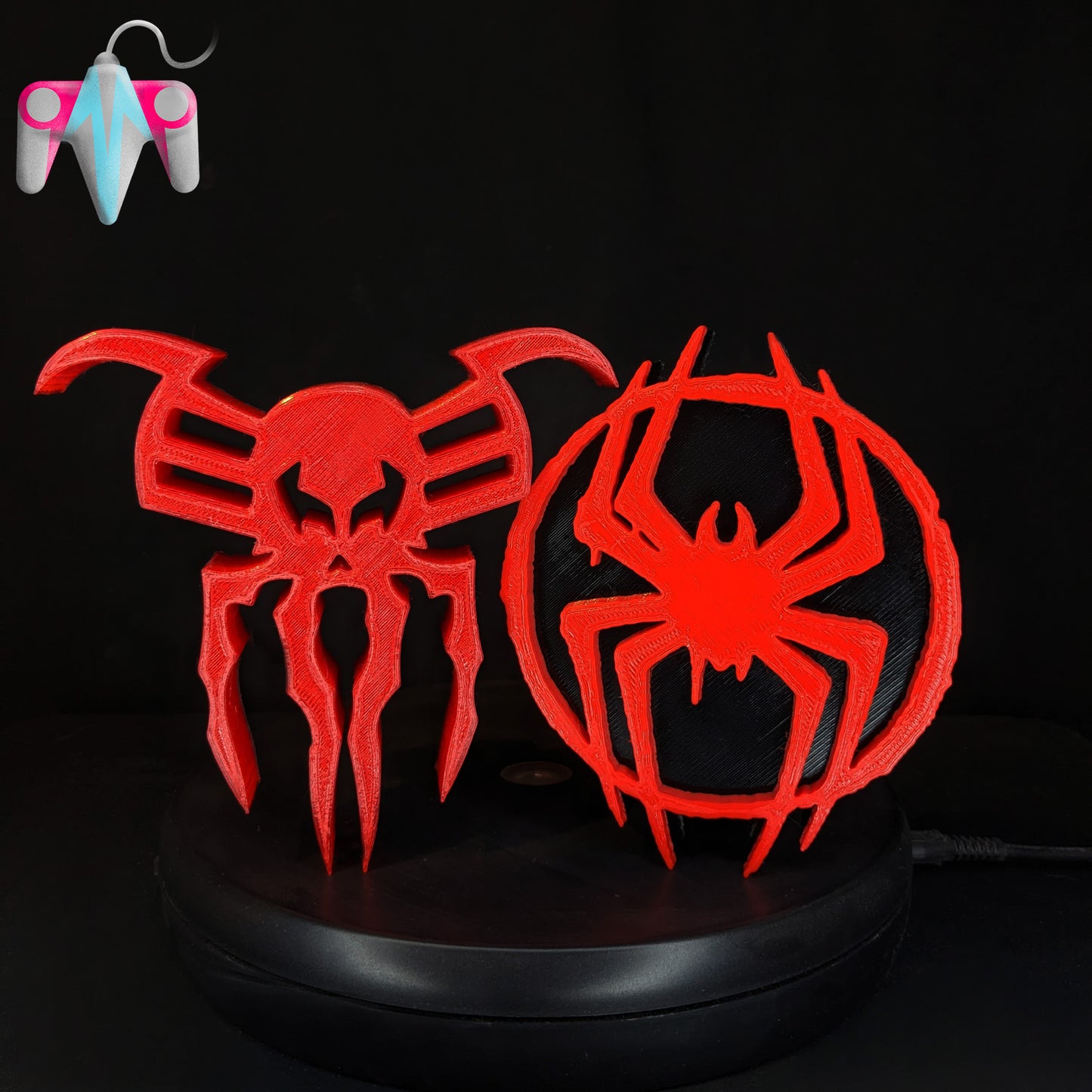 3D Printed Spider Symbol V2 Wall/Shelf Decor (FREE SHIPPING)