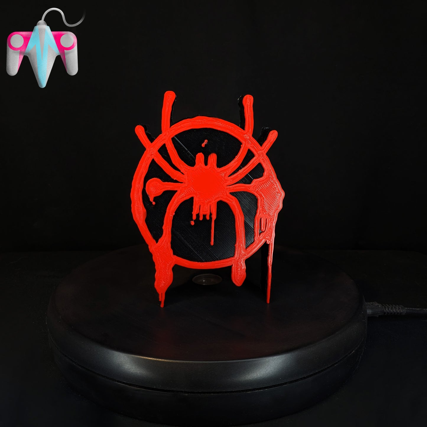 3D Printed Spider Symbol V1 Wall/Shelf Decor (FREE SHIPPING)