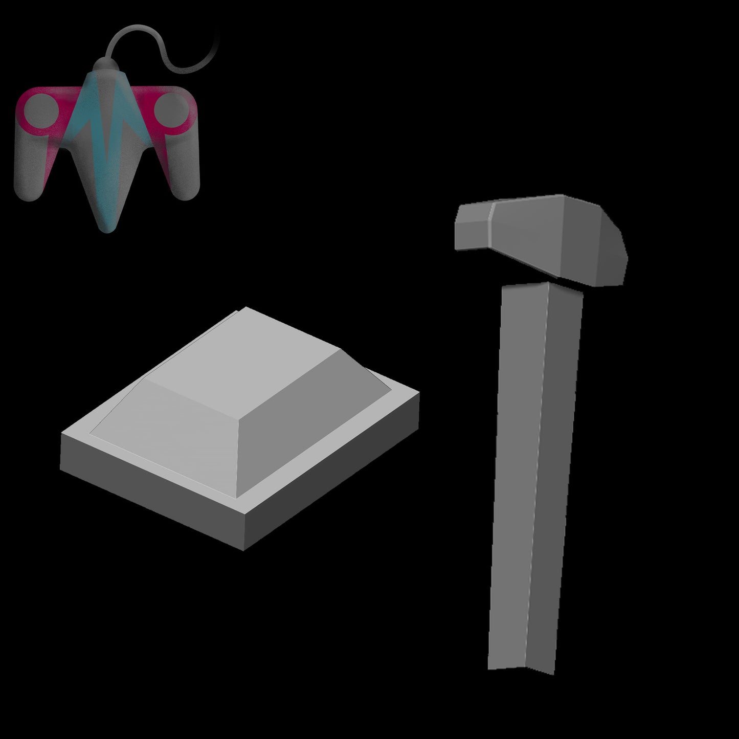 OSRS Smithing Bar and Hammer (3D File)