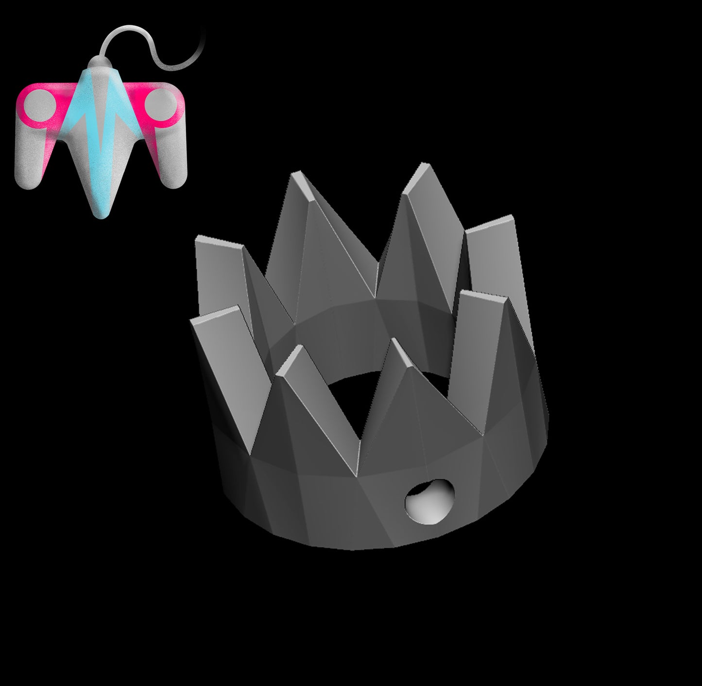 OSRS Party Hat Keychain/Earring (3D File)